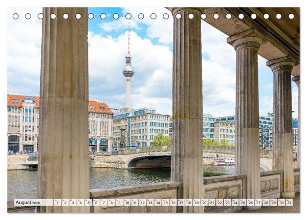 Produktbild: Berlin rund ums Jahr (Tischkalender 2026 DIN A5 quer), CALVENDO Monatskalender