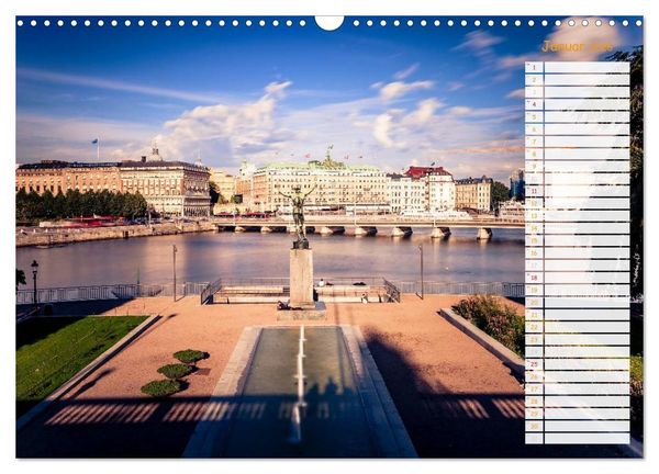 Produktbild: Stockholm - Nordische Sch&ouml;nheit (Wandkalender 2026 DIN A3 quer), CALVENDO Monatskalender