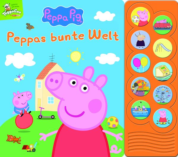 Produktbild: Peppa Pig - Peppas bunte Welt - Interaktives Pappbilderbuch mit 10 lustigen Ger&auml;uschen