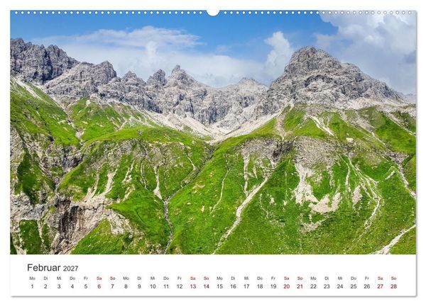 Produktbild: Oberstdorf - Bergparadies in den Alpen (hochwertiger Premium Wandkalender 2027 DIN A2 quer), Kunstdruck in Hochglanz