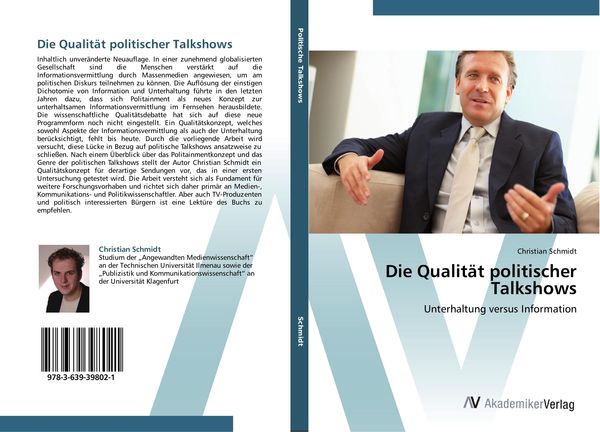 Produktbild: Die Qualit&auml;t politischer Talkshows
