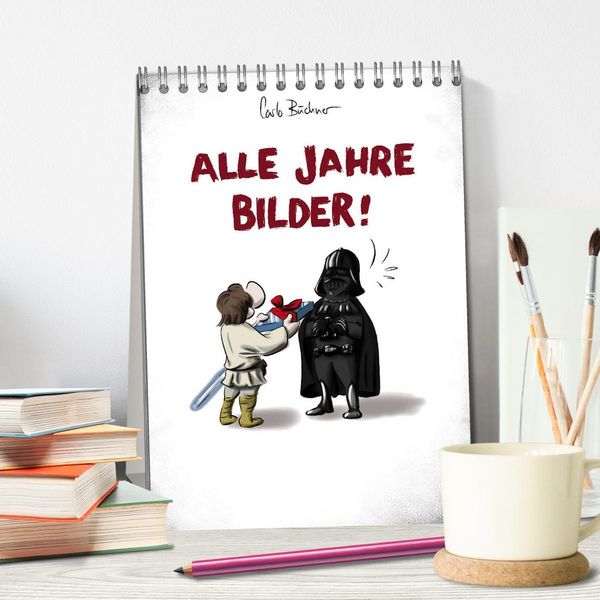 Produktbild: Carlo B&uuml;chner ALLE JAHRE BILDER! (Tischkalender 2026 DIN A5 hoch), CALVENDO Monatskalender