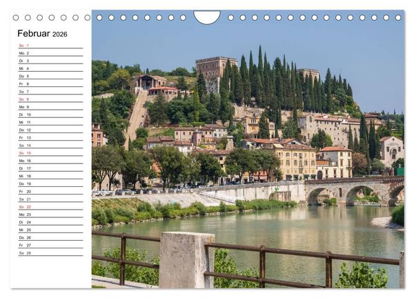 Produktbild: VERONA Historisches Stadtherz (Wandkalender 2026 DIN A4 quer), CALVENDO Monatskalender