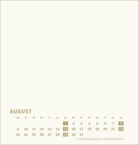 Produktbild: Premium-Bastelkalender gold mittel 2027
