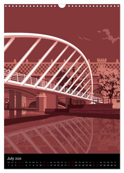 Produktbild: Manchester, Homage to a Great City. (Wall Calendar 2026 DIN A3 portrait), CALVENDO 12 Month Wall Calendar