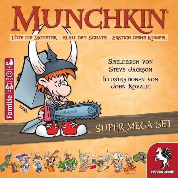 Produktbild: Munchkin Fantasy Super-Mega-Set (Kartenspiel)