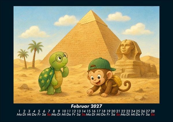 Produktbild: Taz & Milo entdecken ber&uuml;hmte Bauwerke 2027 Fotokalender DIN A5