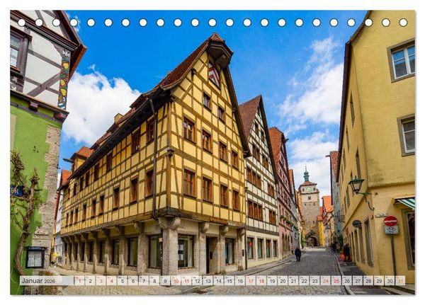 Produktbild: Rothenburg ob der Tauber Impressionen (Tischkalender 2026 DIN A5 quer), CALVENDO Monatskalender