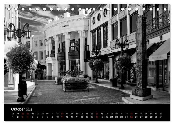 Produktbild: Architektur in Schwarz-Wei&szlig; (Tischkalender 2026 DIN A5 quer), CALVENDO Monatskalender