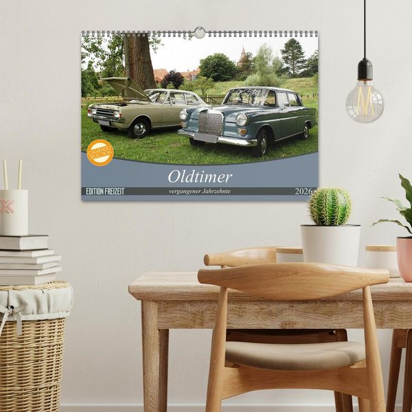 Produktbild: Oldtimer vergangenger Jahrzehnte (Wandkalender 2026 DIN A3 quer), CALVENDO Monatskalender