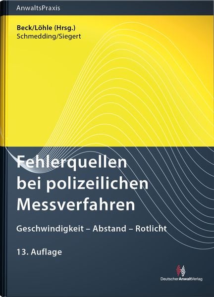 Produktbild: Fehlerquellen bei polizeilichen Messverfahren