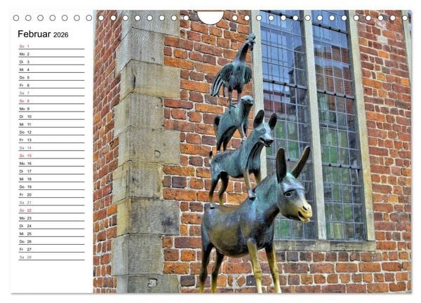 Produktbild: Bremen ganz nah (Wandkalender 2026 DIN A4 quer), CALVENDO Monatskalender