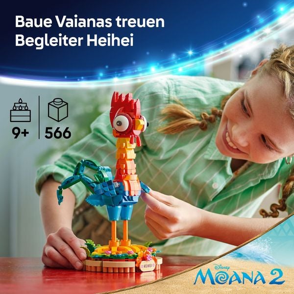 LEGO ǀ Disney Vaiana 2 Heihei - Spielset mit baubarer Tierfigur - 43272