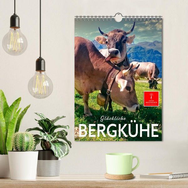 Produktbild: Gl&uuml;ckliche Bergk&uuml;he (Wandkalender 2026 DIN A4 hoch), CALVENDO Monatskalender