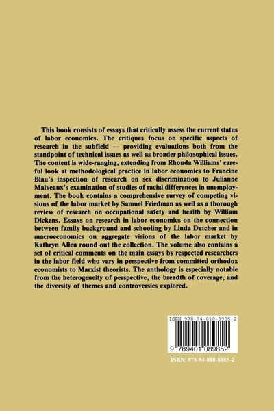 Produktbild: Labor Economics: Modern Views