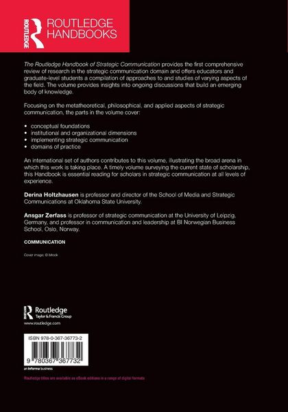 Produktbild: The Routledge Handbook of Strategic Communication