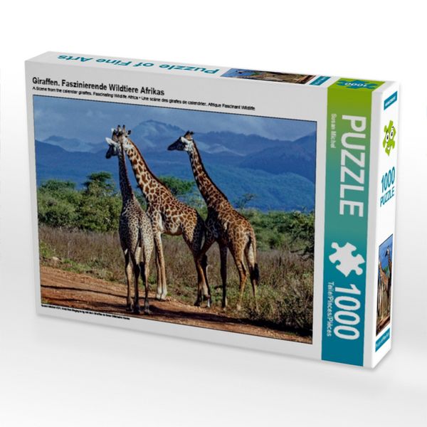 Produktbild: CALVENDO Puzzle Giraffen. Faszinierende Wildtiere Afrikas | 1000 Teile Lege-Gr&ouml;&szlig;e 64x48cm Foto-Puzzle f&uuml;r gl&uuml;ckliche Stunden
