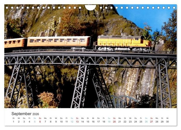 Produktbild: Modellbahnen aus aller Welt - H0, N, Z (Wandkalender 2026 DIN A4 quer), CALVENDO Monatskalender