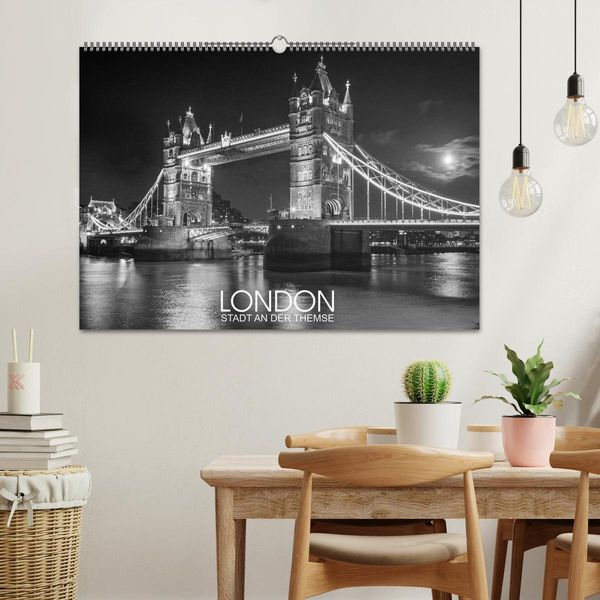Produktbild: London Stadt an der Themse (Wandkalender 2026 DIN A2 quer), CALVENDO Monatskalender