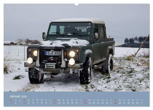 Produktbild: Defender f&uuml;r's Grobe (hochwertiger Premium Wandkalender 2026 DIN A2 quer), Kunstdruck in Hochglanz