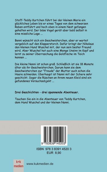 Produktbild: Die Abenteuer von Kurtchen, Wuschel und Nanni