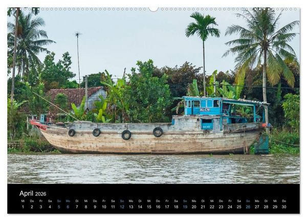 Produktbild: Das Mekong-Delta (hochwertiger Premium Wandkalender 2026 DIN A2 quer), Kunstdruck in Hochglanz