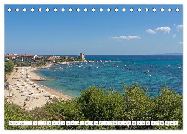 Produktbild: Chalkidiki - Urlaubsparadies in Nordgriechenland (Tischkalender 2026 DIN A5 quer), CALVENDO Monatskalender
