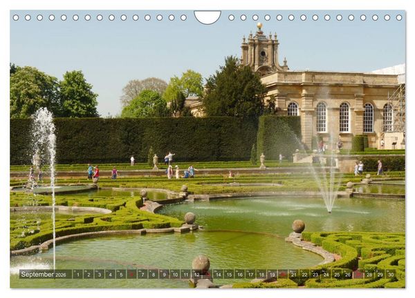 Produktbild: Schl&ouml;sser und G&auml;rten in England (Wandkalender 2026 DIN A4 quer), CALVENDO Monatskalender
