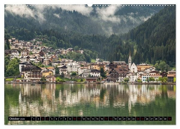 Produktbild: Bergseen in den Dolomiten (hochwertiger Premium Wandkalender 2026 DIN A2 quer), Kunstdruck in Hochglanz