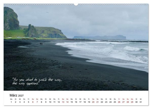 Produktbild: Islandherzen (Wandkalender 2027 DIN A2 quer), CALVENDO Monatskalender