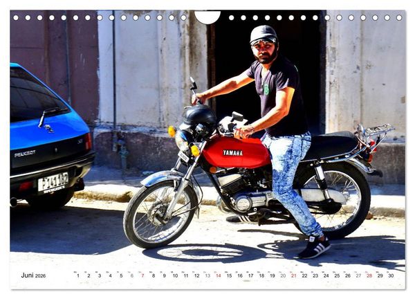 Produktbild: Zweirad Nostalgie - YAMAHA in Kuba (Wandkalender 2026 DIN A4 quer), CALVENDO Monatskalender