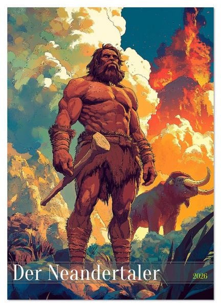 Der Neandertaler - Das vergessene Volk (Wandkalender 2026 DIN A4 hoch), CALVENDO Monatskalender