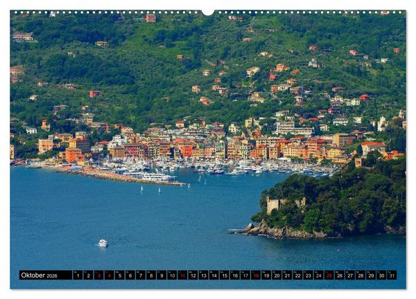 Produktbild: Ligurien - Berge und Meer (Wandkalender 2026 DIN A2 quer), CALVENDO Monatskalender
