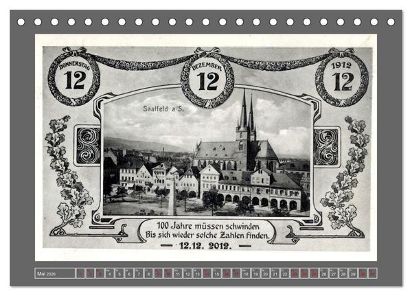 Produktbild: Gru&szlig; aus Saalfeld an der Saale (Tischkalender 2026 DIN A5 quer), CALVENDO Monatskalender