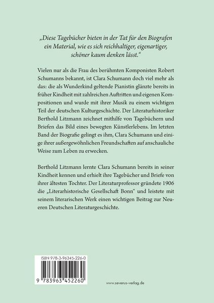 Produktbild: Clara Schumann. Ein K&uuml;nstlerleben
