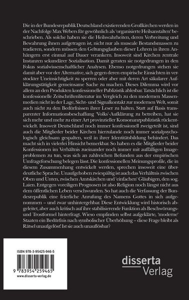 Produktbild: Religion und Kirchen im Konflikt mit der Moderne: Religionssoziologische Befunde zu ihrer Lage in der Bundesrepublik