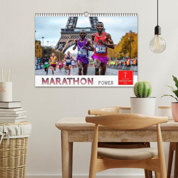 Produktbild: Marathon Power (Wandkalender 2026 DIN A3 quer), CALVENDO Monatskalender