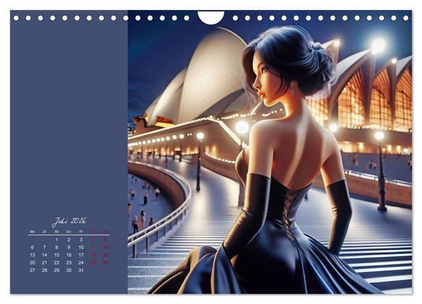 Produktbild: Stilvoll - Das kleine Schwarze (Wandkalender 2026 DIN A4 quer), CALVENDO Monatskalender