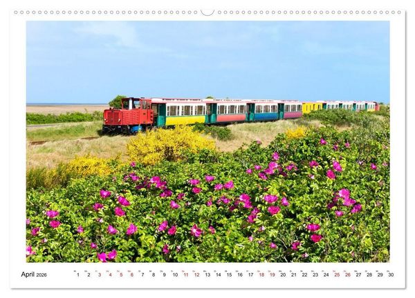 Produktbild: Wir fahren nach Borkum (Wandkalender 2026 DIN A2 quer), CALVENDO Monatskalender