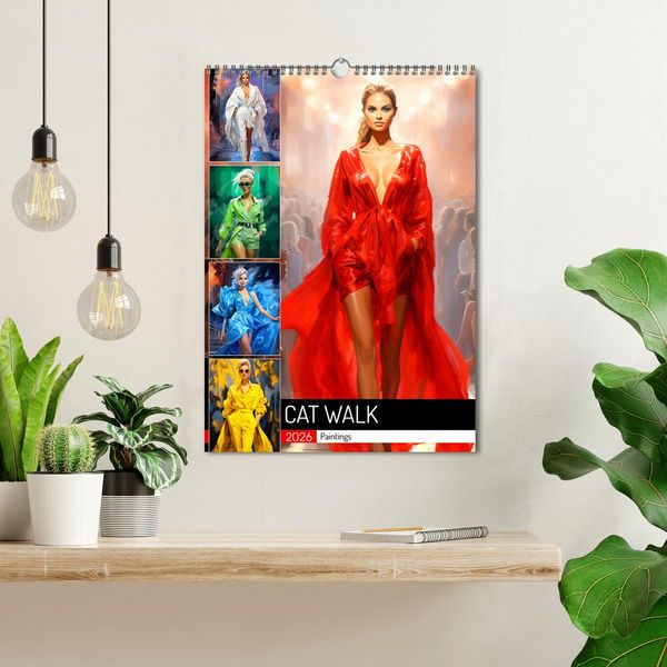 Produktbild: Cat Walk. Paintings (Wandkalender 2026 DIN A3 hoch), CALVENDO Monatskalender
