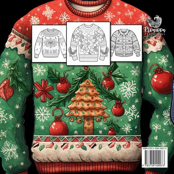 Produktbild: Weihnachts-Pullover Malbuch f&uuml;r Erwachsene