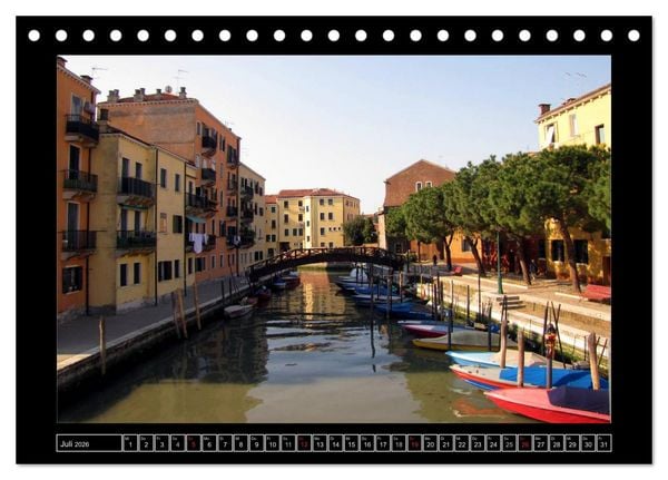 Produktbild: Romantisches Fernweh - Venedig (Tischkalender 2026 DIN A5 quer), CALVENDO Monatskalender