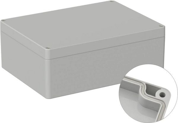 Produktbild: TRU COMPONENTS TC-9065640 Industrie-Geh&auml;use 200 x 150 x 75 ABS Lichtgrau (RAL 7035) 1St.