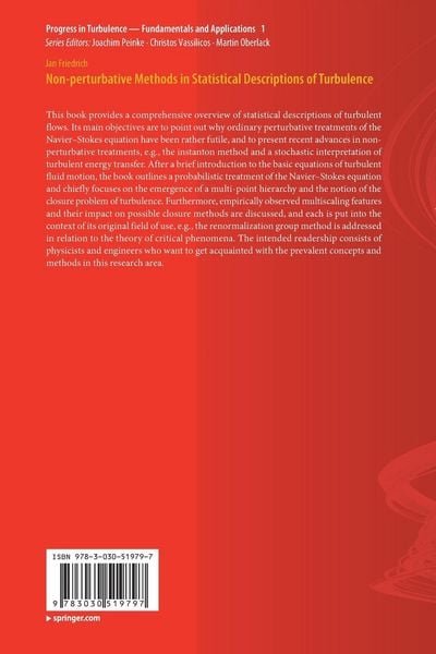 Produktbild: Non-perturbative Methods in Statistical Descriptions of Turbulence