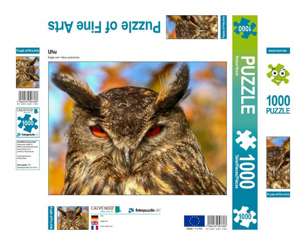 Produktbild: CALVENDO Puzzle Uhu | 1000 Teile Lege-Gr&ouml;&szlig;e 64x48cm Foto-Puzzle f&uuml;r gl&uuml;ckliche Stunden