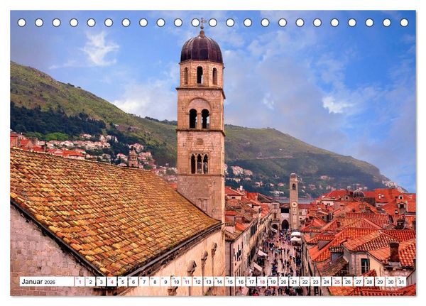 Produktbild: Adriaperle Dubrovnik (Tischkalender 2026 DIN A5 quer), CALVENDO Monatskalender