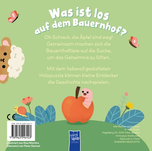 Produktbild: Was ist los auf dem Bauernhof? Mein erstes Buch mit Holzpuzzle