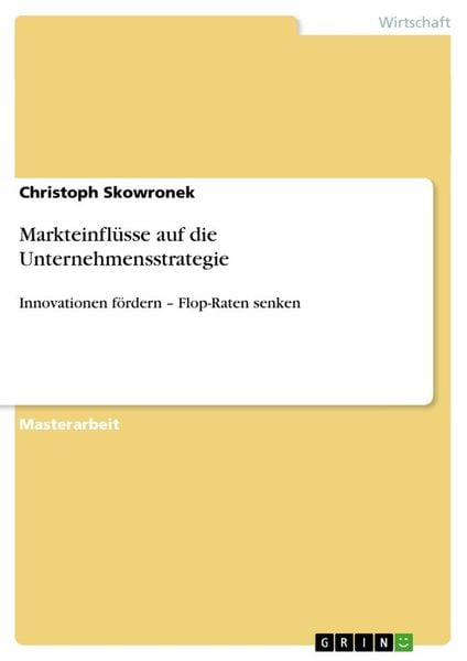 Produktbild: Markteinfl&uuml;sse auf die Unternehmensstrategie