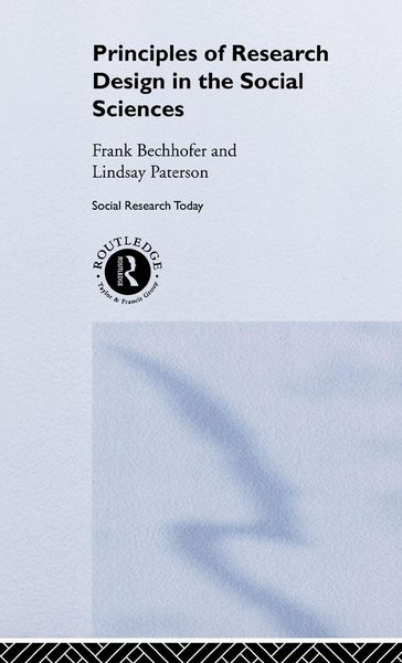 Produktbild: Principles of Research Design in the Social Sciences