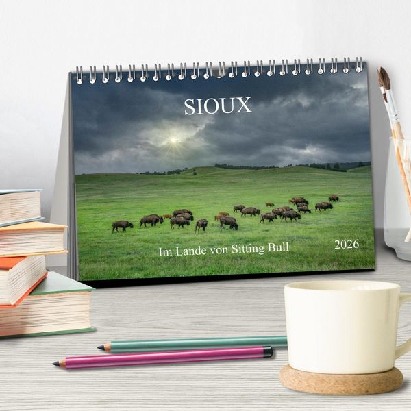 Produktbild: Sioux Im Lande von Sitting Bull (Tischkalender 2026 DIN A5 quer), CALVENDO Monatskalender